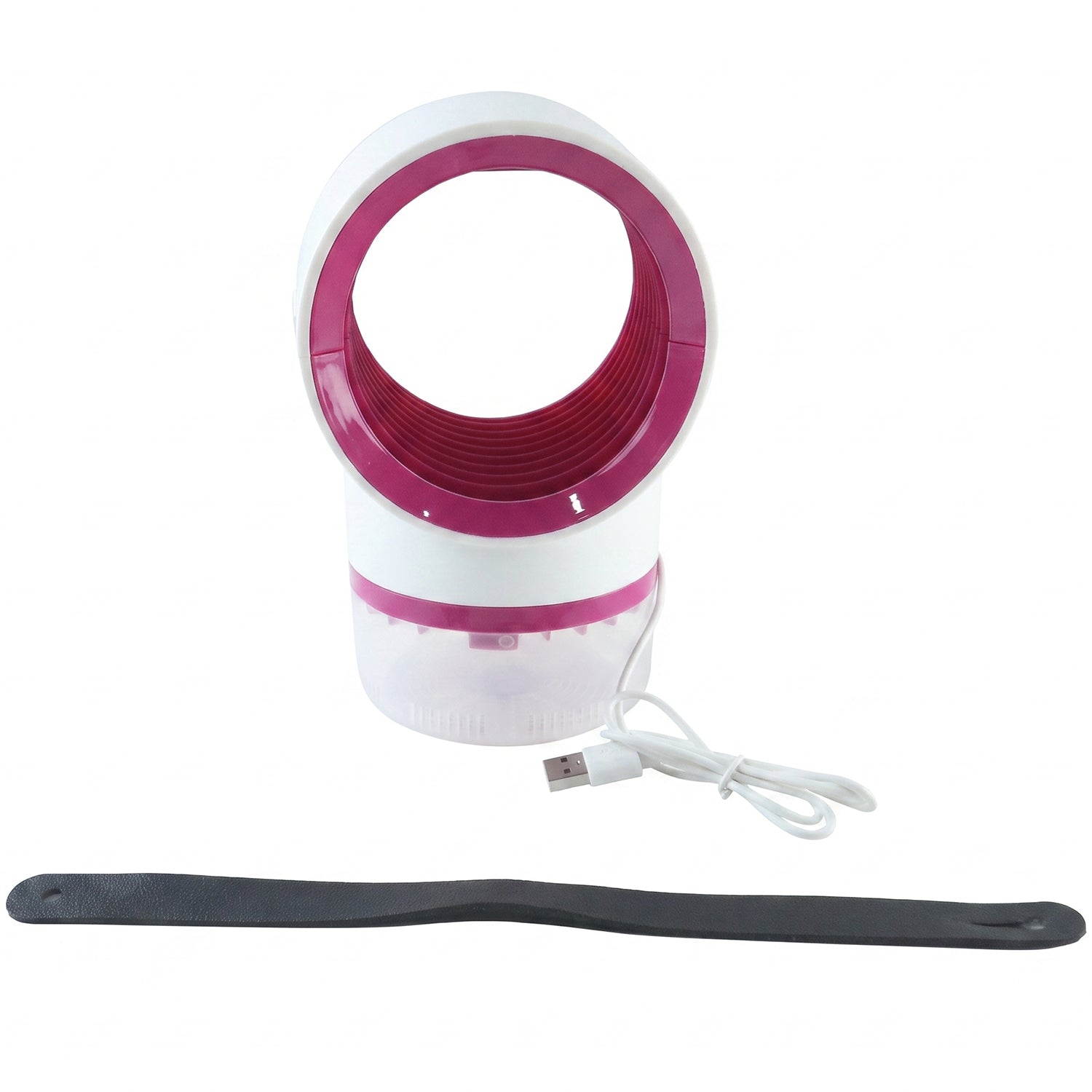 Wukusy electric USB mosquito killer lamp with handle, portable trap featuring suction mechanism and sleek design.