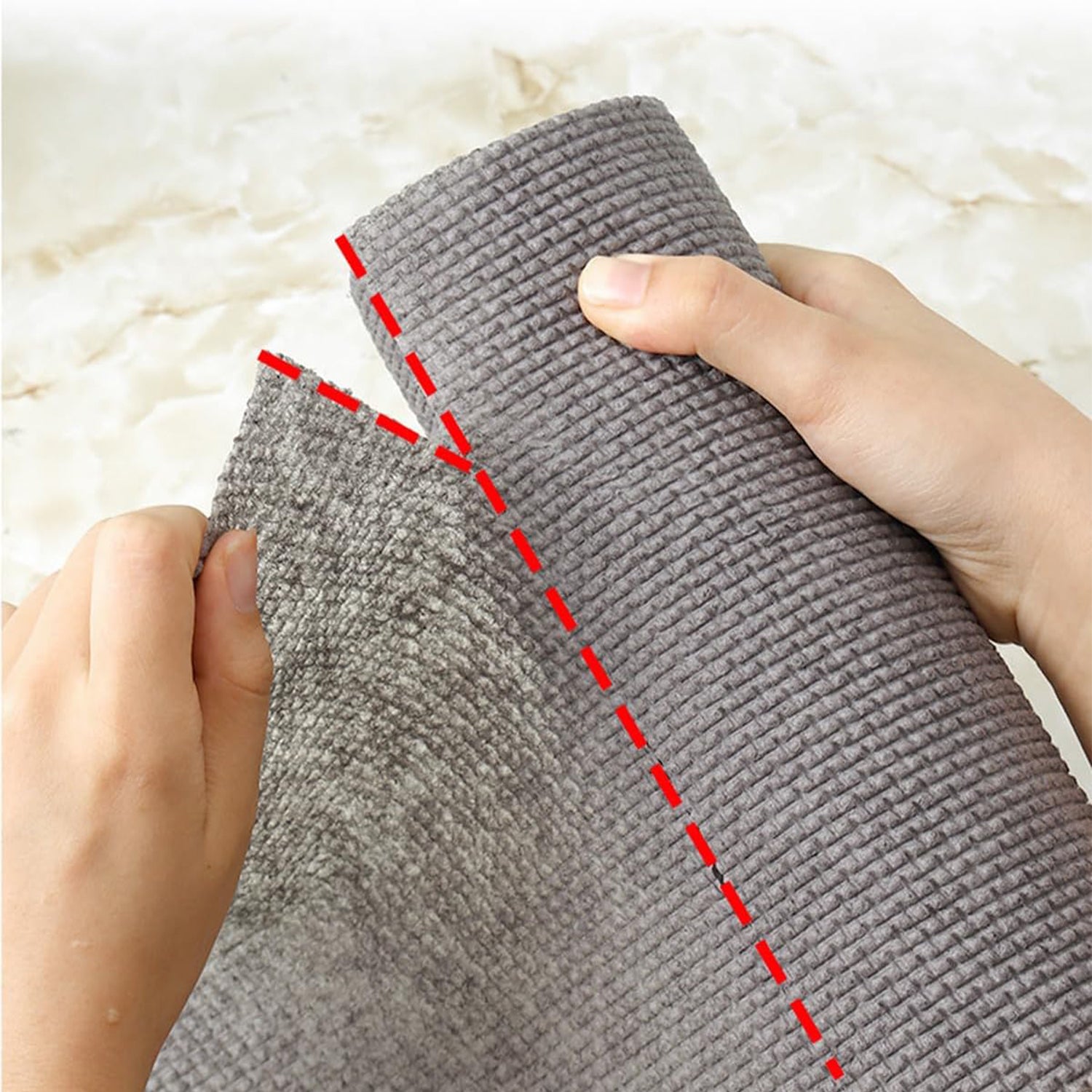 Wukusy durable microfiber kitchen scrub cloth roll, wear-resistant, multipurpose cleaning cloth for kitchen cleaning tasks.