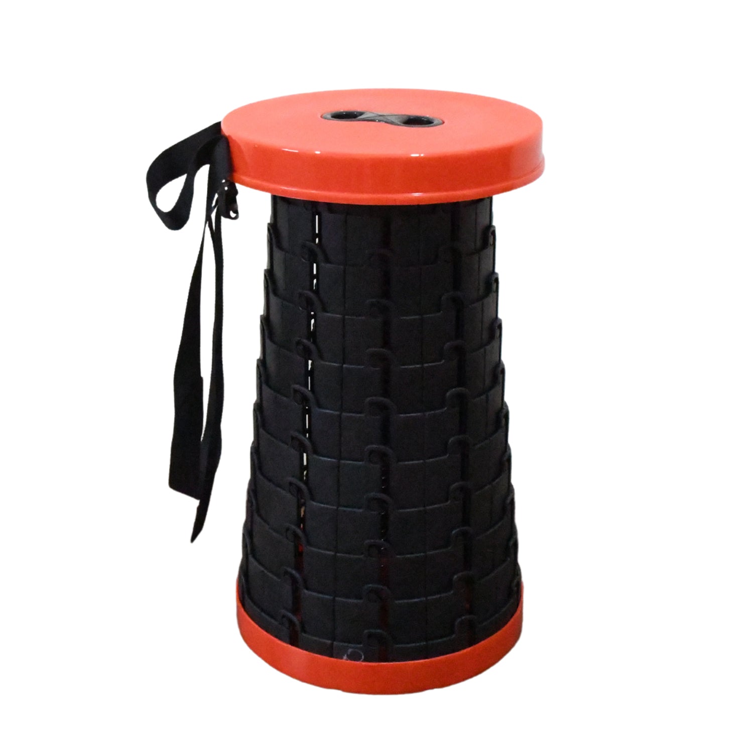 Foldable Wukusy retractable stool for home improvement, compact and portable, shown in the folded position for easy storage.