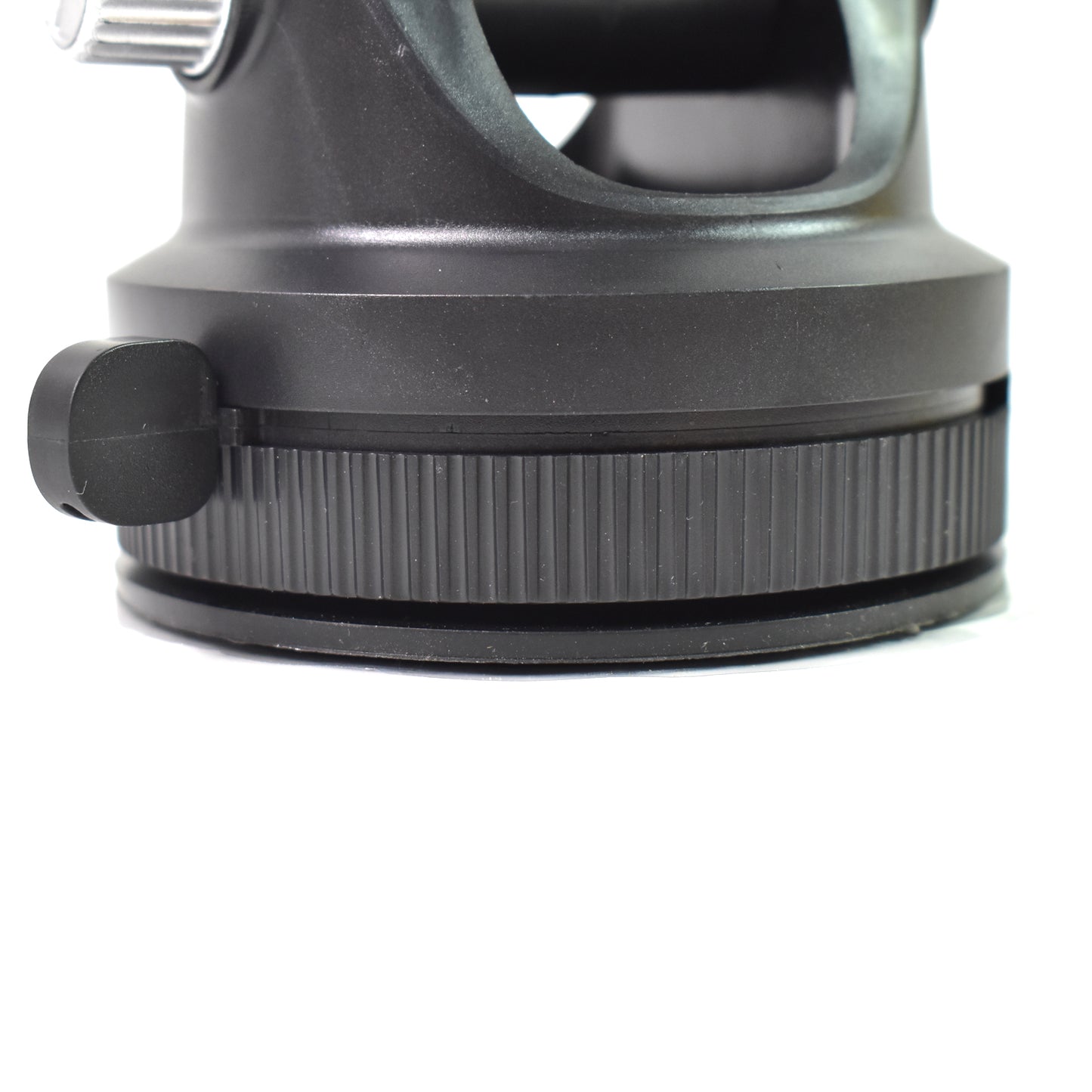 Wukusy adjustable long-arm suction cup car phone holder attached to a vehicle dashboard holding a smartphone.