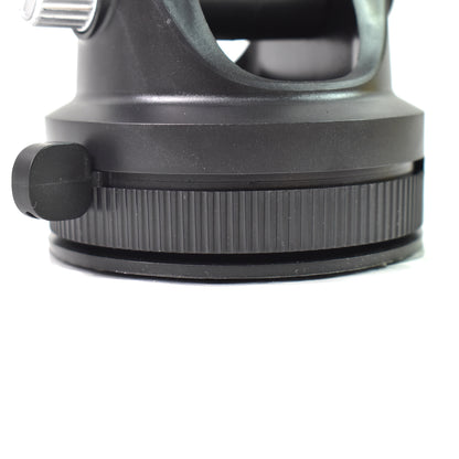 Wukusy adjustable long-arm suction cup car phone holder attached to a vehicle dashboard holding a smartphone.