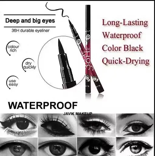 Ekom face powder eyeshadow brush set with blender sponge puff and eyeliner pencil, all beauty tools for makeup application