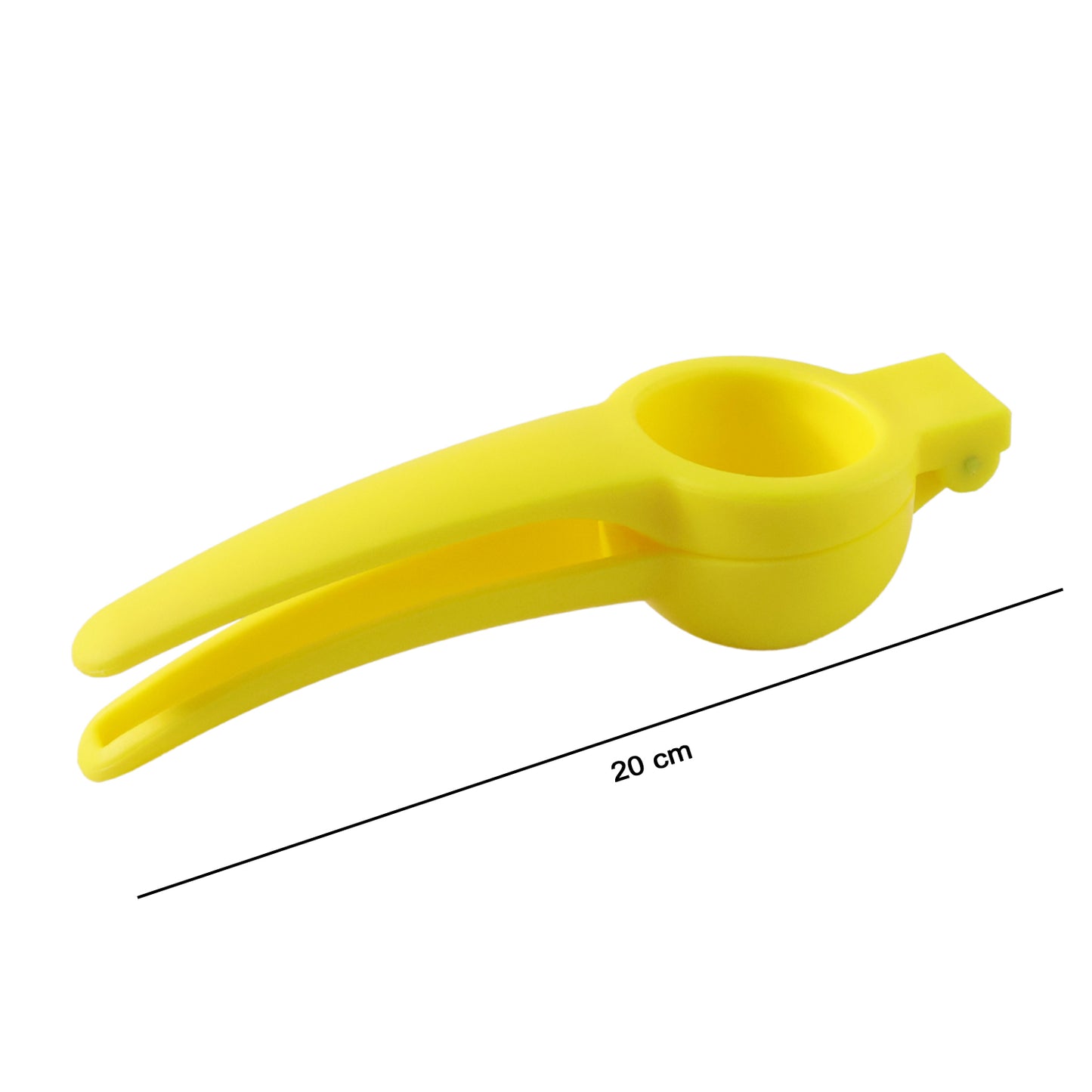 Wukusy Konvex Hand Press Plastic Lemon Squeezer for fresh citrus juice extraction, compact kitchen tool.