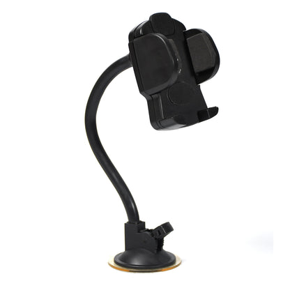 Wukusy 7217 long mobile phone holder with strong suction cup, 27cm arm for car windscreen and dashboard mounting.