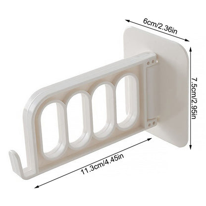 Wukusy 4859 single door hook for bathroom, kitchen, bedroom, and cubicle use, mounted on a door for hanging items