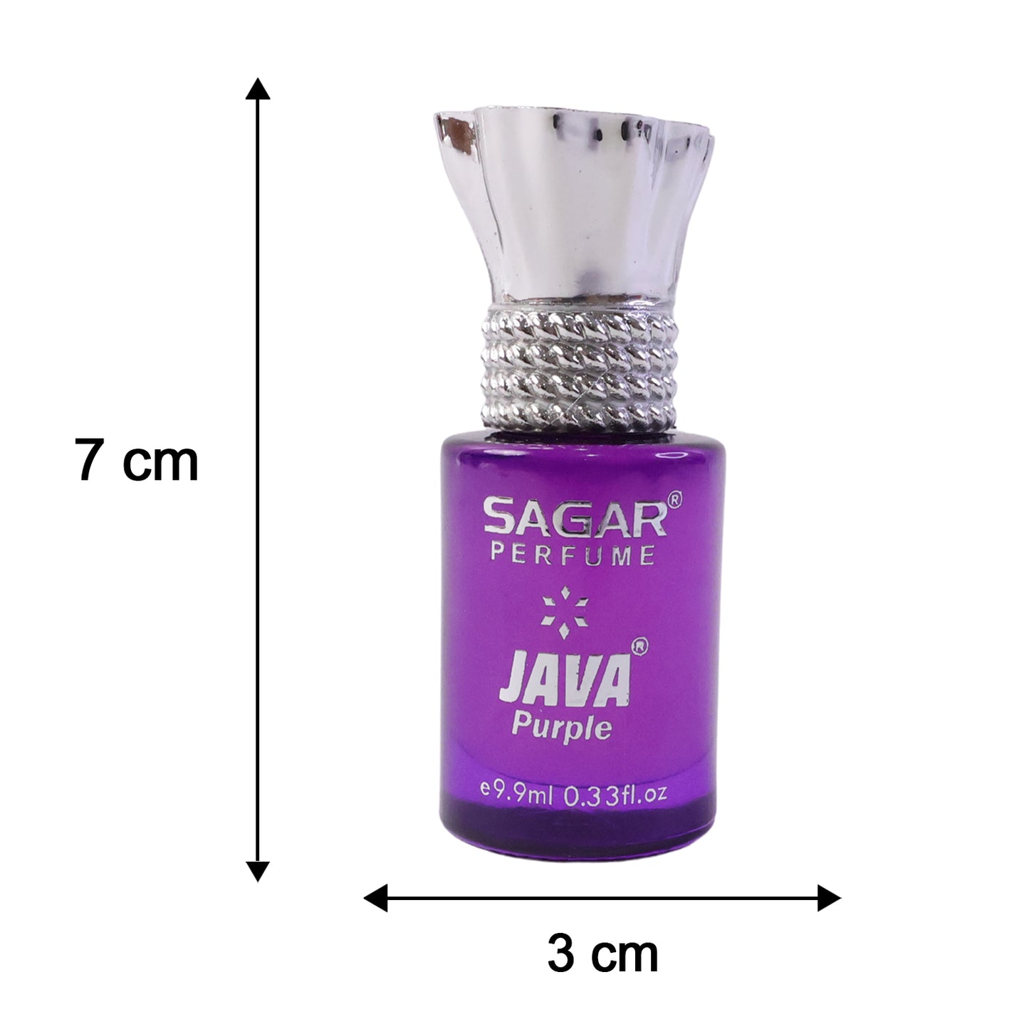 Wukusy Sagar Java Purple roll-on attar perfume oil in 9.9 ml bottle, alcohol-free fragrance for men and women