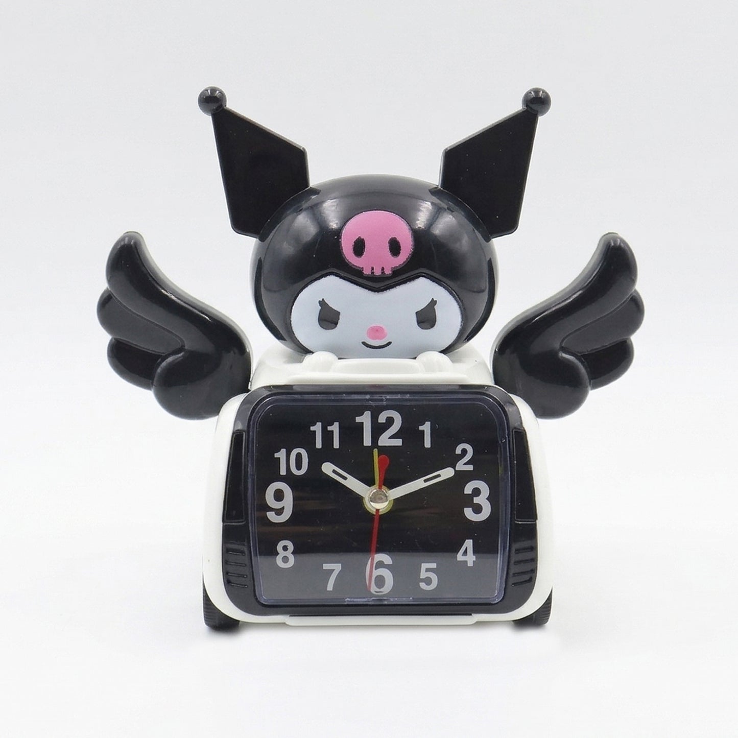 Wukusy cartoon character car style table alarm clock with colorful design and digital display, perfect for bedside or desk use.