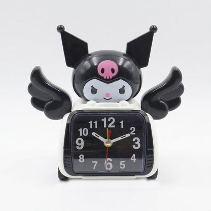 Wukusy cartoon character car style table alarm clock with colorful design and digital display, perfect for bedside or desk use.
