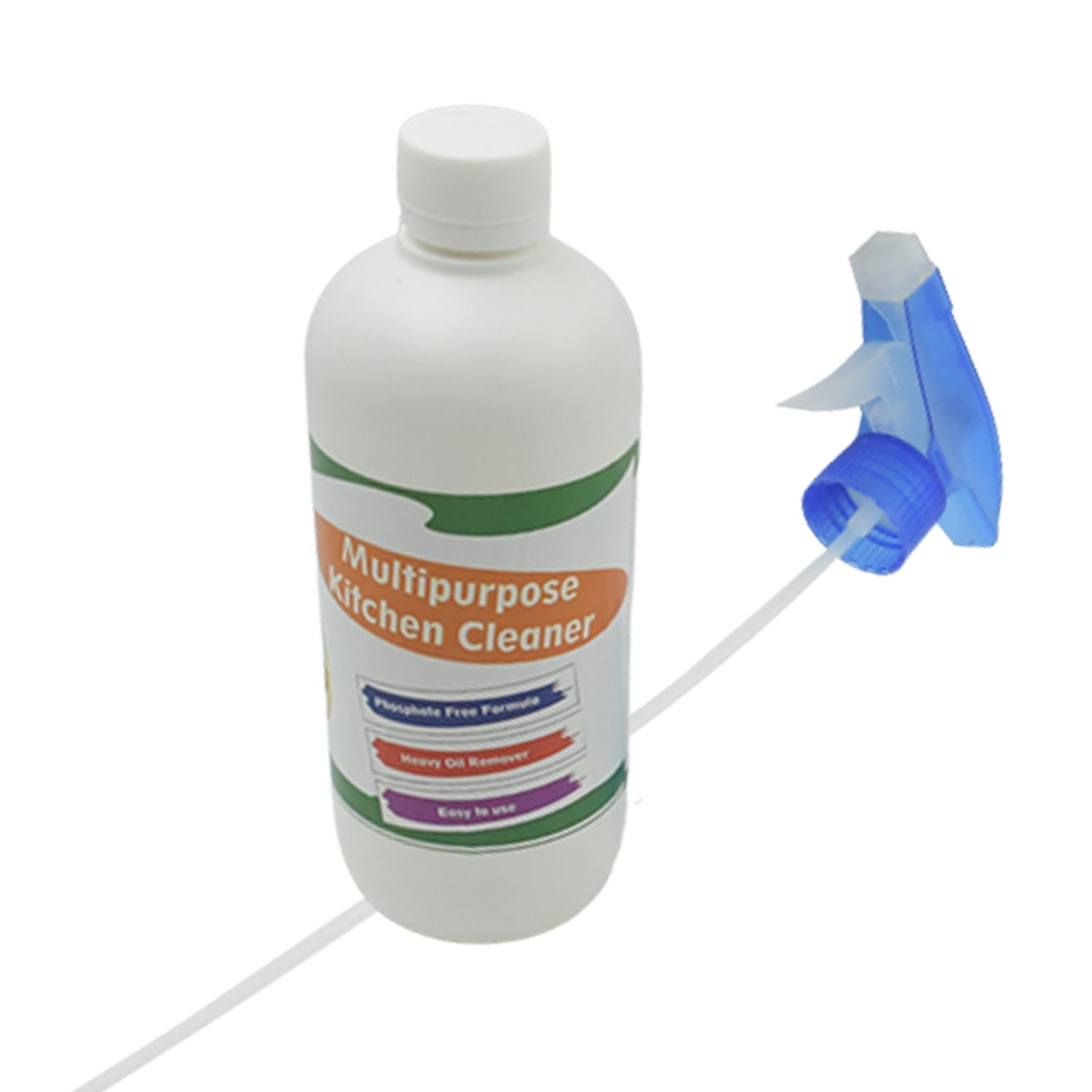Wukusy Kitchen Cleaner Spray for grease and stain removal on stoves, chimneys, and gas appliances, non-flammable and non-toxic.