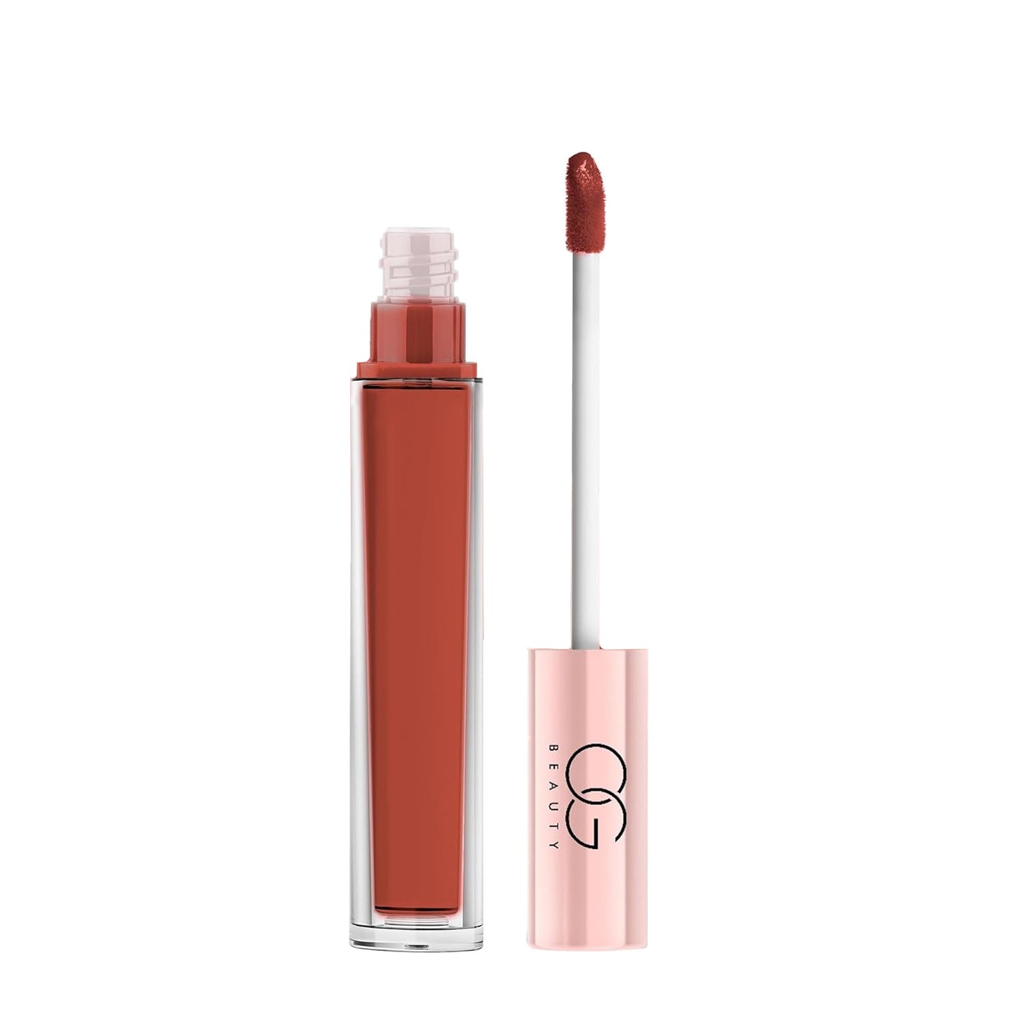 Wukusy Og Beauty Coffee Cuddle Moisture Lock Liquid Lipstick in 4.5ml, showcasing the sleek lipstick tube with a coffee-inspired design.