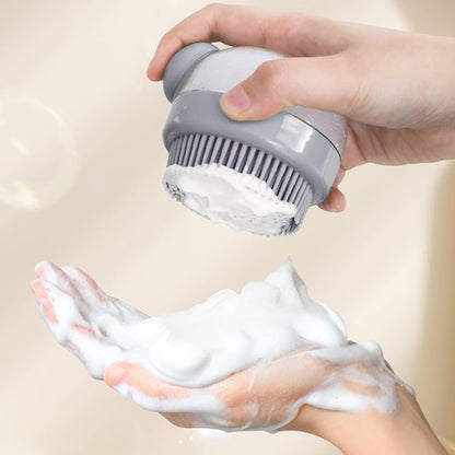 Wukusy head scalp massager shampoo brush with flexible bristles for scalp cleansing and massage in a single-piece design