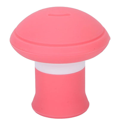Wukusy 6104 silicone facial jaw exerciser showing a person using the breathing type face slimmer for face lifting and stress relief.
