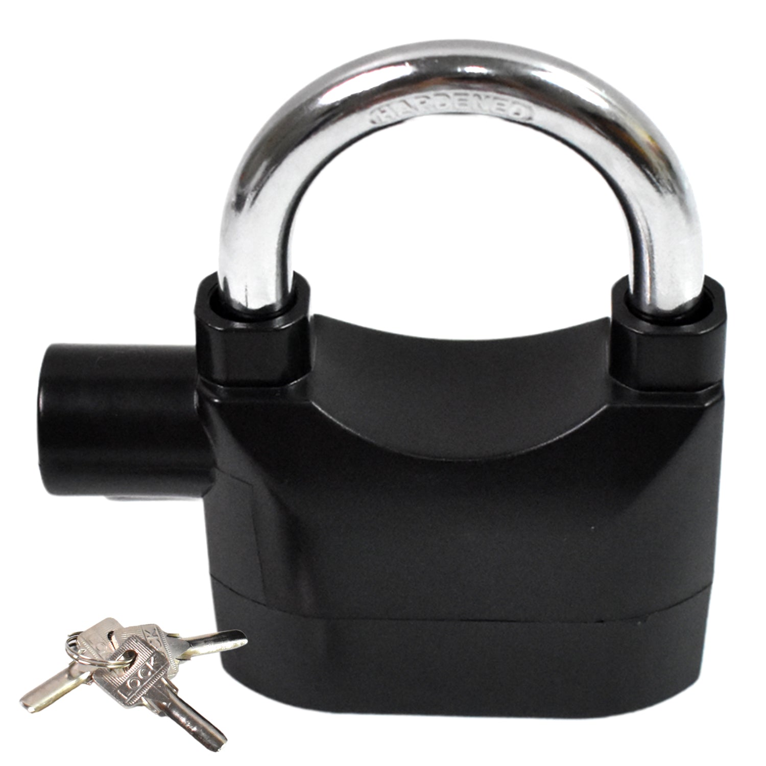 Wukusy plastic waterproof siren alarm lock with three keys, ideal for home security and improvement.