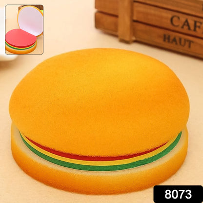 Multicolor burger-shaped notepad by Wukusy, featuring mini sticky notes and memo pads for fun office note-taking.