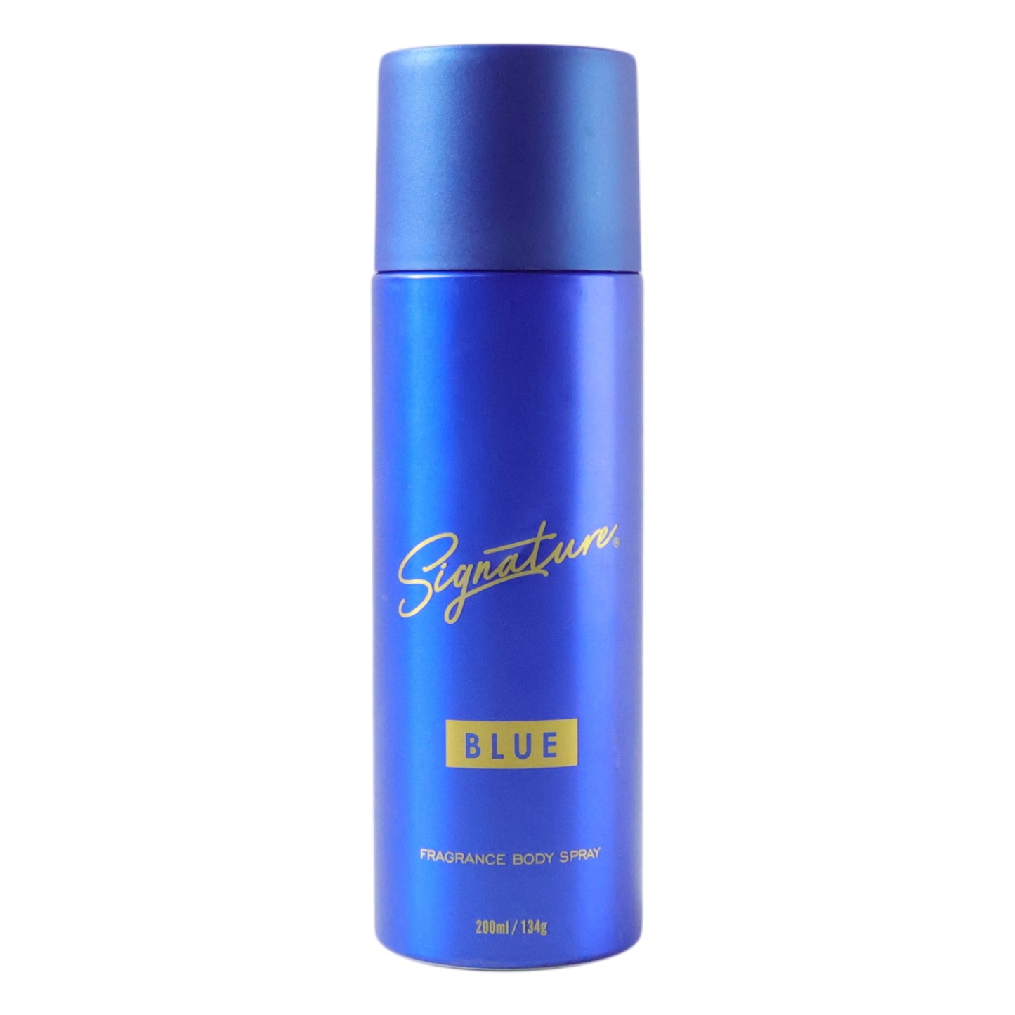 Wukusy Signature Premium Blue fragrance body spray 200ml with sleek blue bottle and elegant design.