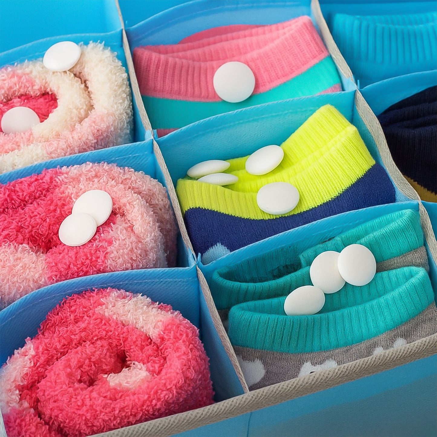 Wukusy premium naphthalene mothballs in a packet, used as cupboard deodorizer tablets for home improvement, 20 grams.