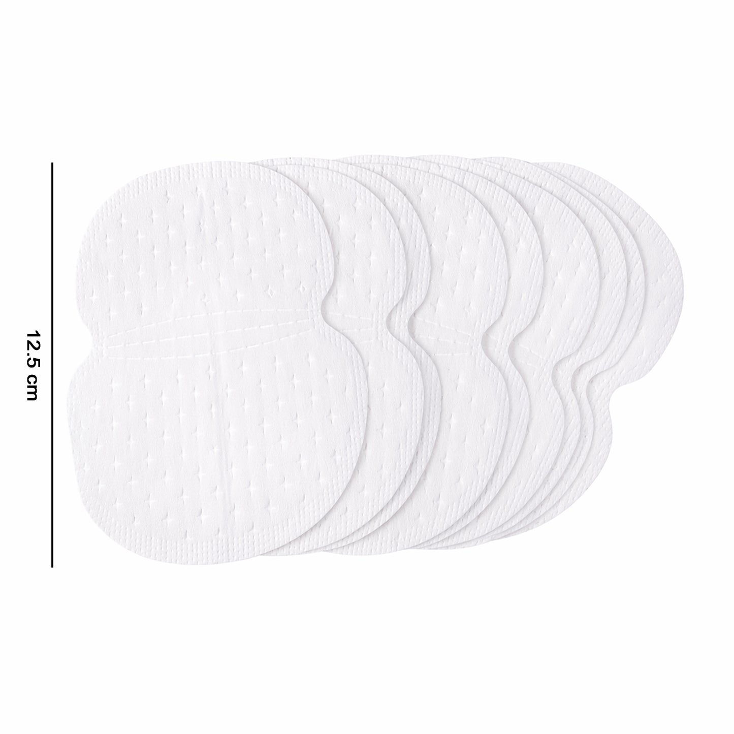 Wukusy underarm sweat pads, 10-piece pack, showing discreet adhesive pads designed for odor and sweat absorption in clothing