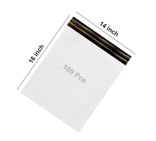 Wukusy Pod Pouch secure tamper-proof courier bags, 14x16 inch office shipping envelopes, 100-pack for secure mail delivery.