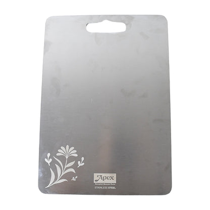 Wukusy Apex Steel-x stainless steel medium chopping board for kitchen food prep, durable and sleek home cooking accessory