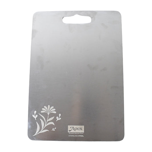 Wukusy Apex Steel-x stainless steel medium chopping board for kitchen food prep, durable and sleek home cooking accessory
