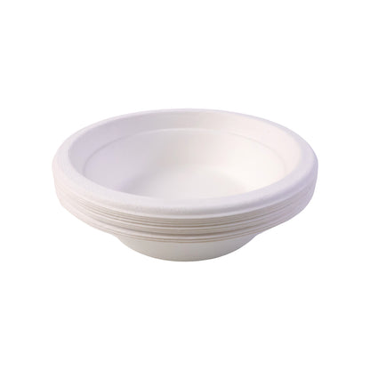 Set of 10 Vegnar disposable food serving bowls by Wukusy, 360 ml capacity, made of durable, eco-friendly material.