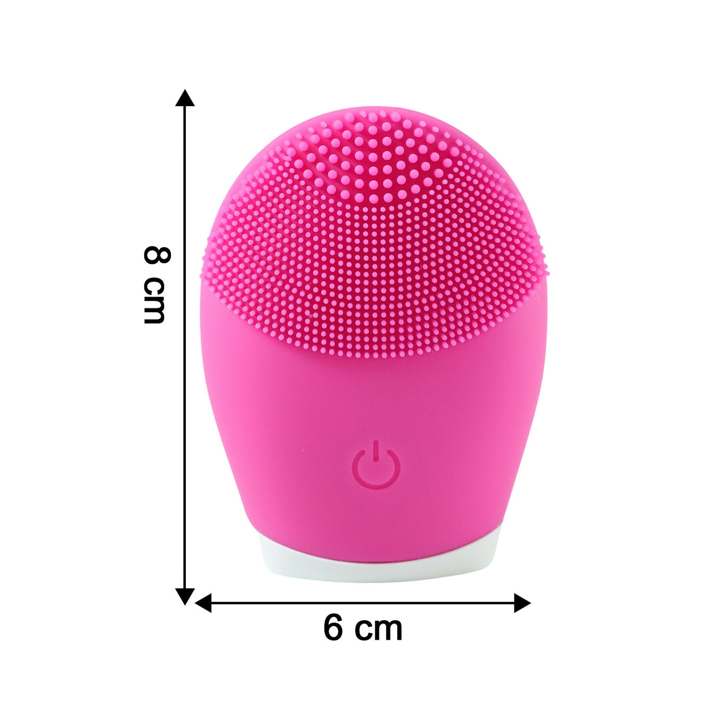 Wukusy premium silicone electric facial cleansing brush with soft bristles for deep skin cleaning and gentle exfoliation.