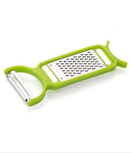 Wukusy 13-in-1 plastic manual vegetable grater and slicer with multiple blades for shredding, slicing, and grating vegetables.