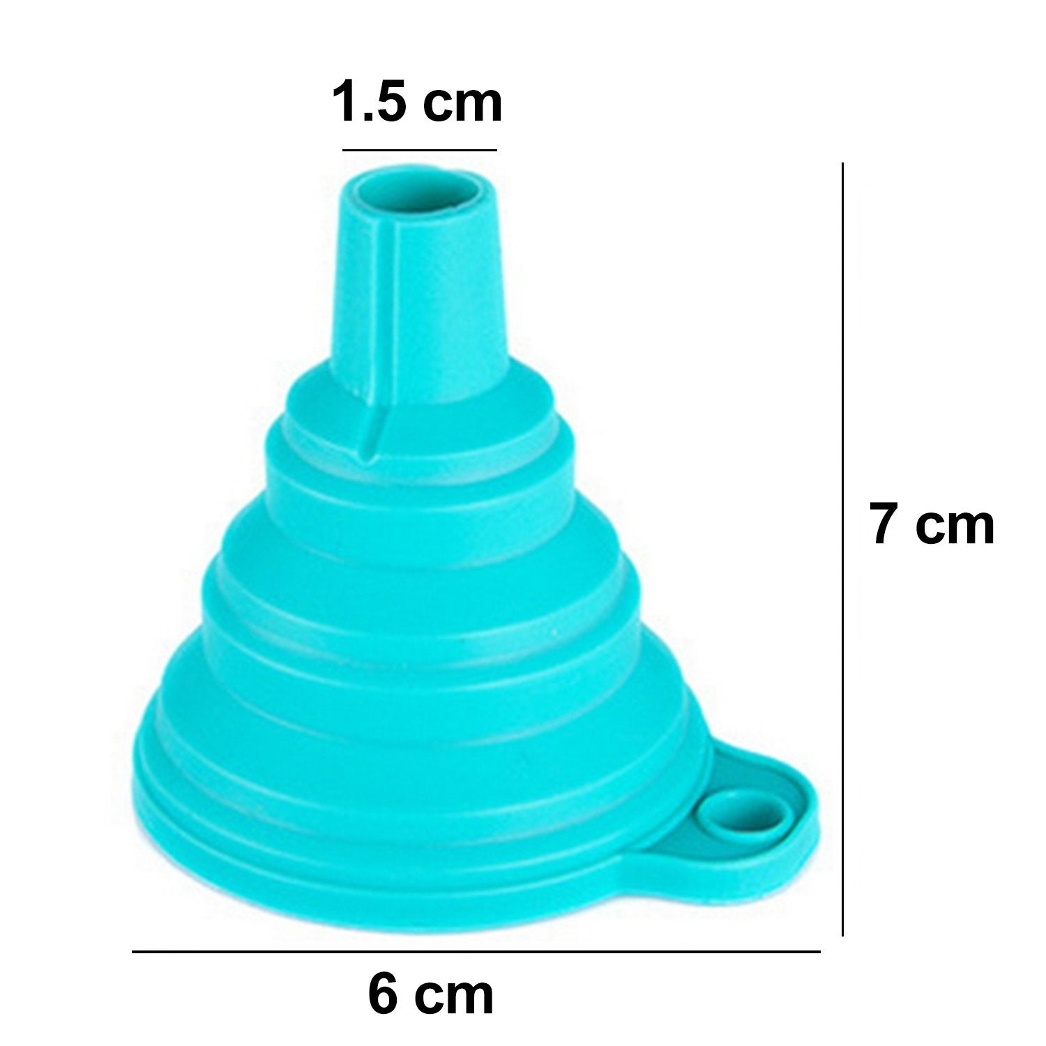 Wukusy silicone kitchen funnel for oil, sauce, water, and juice pouring, with flexible, durable design for easy transfer.