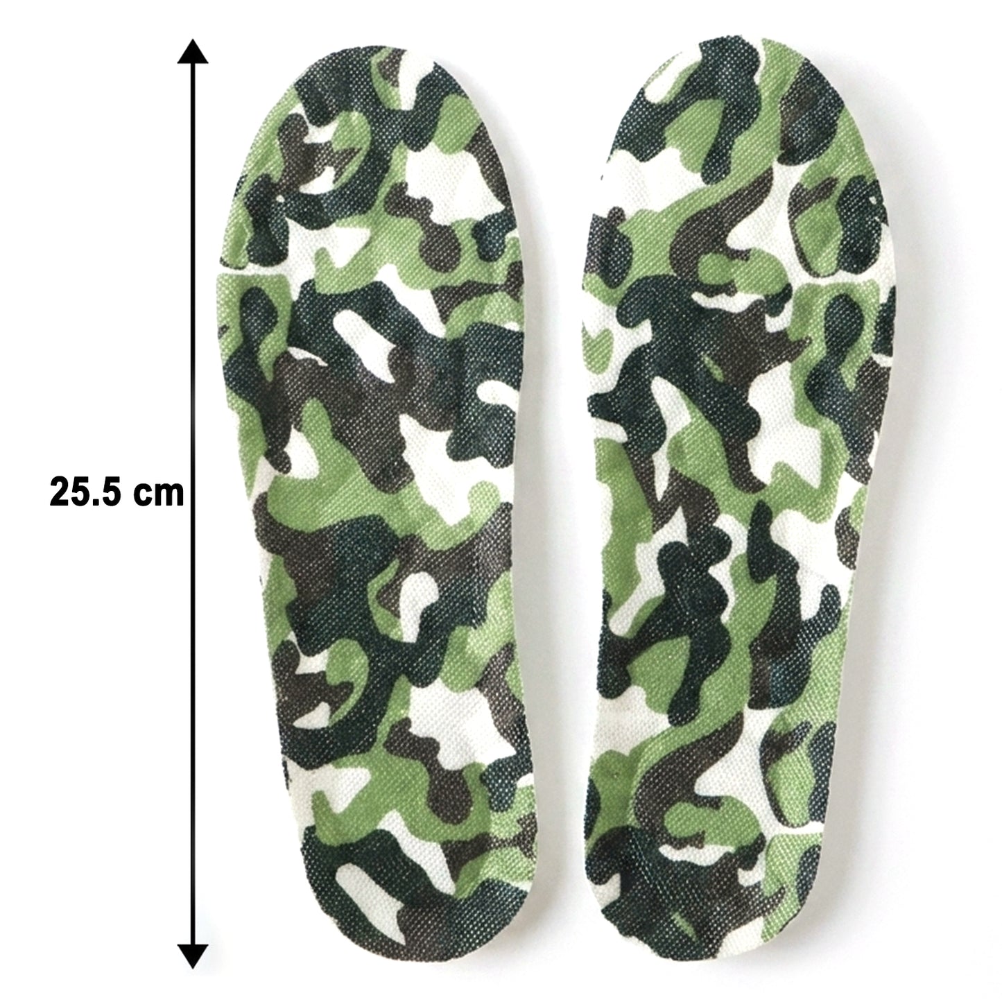Pair of Wukusy premium cushion support insoles for shoes, size 42 to 45, showing soft foam and arch support design.