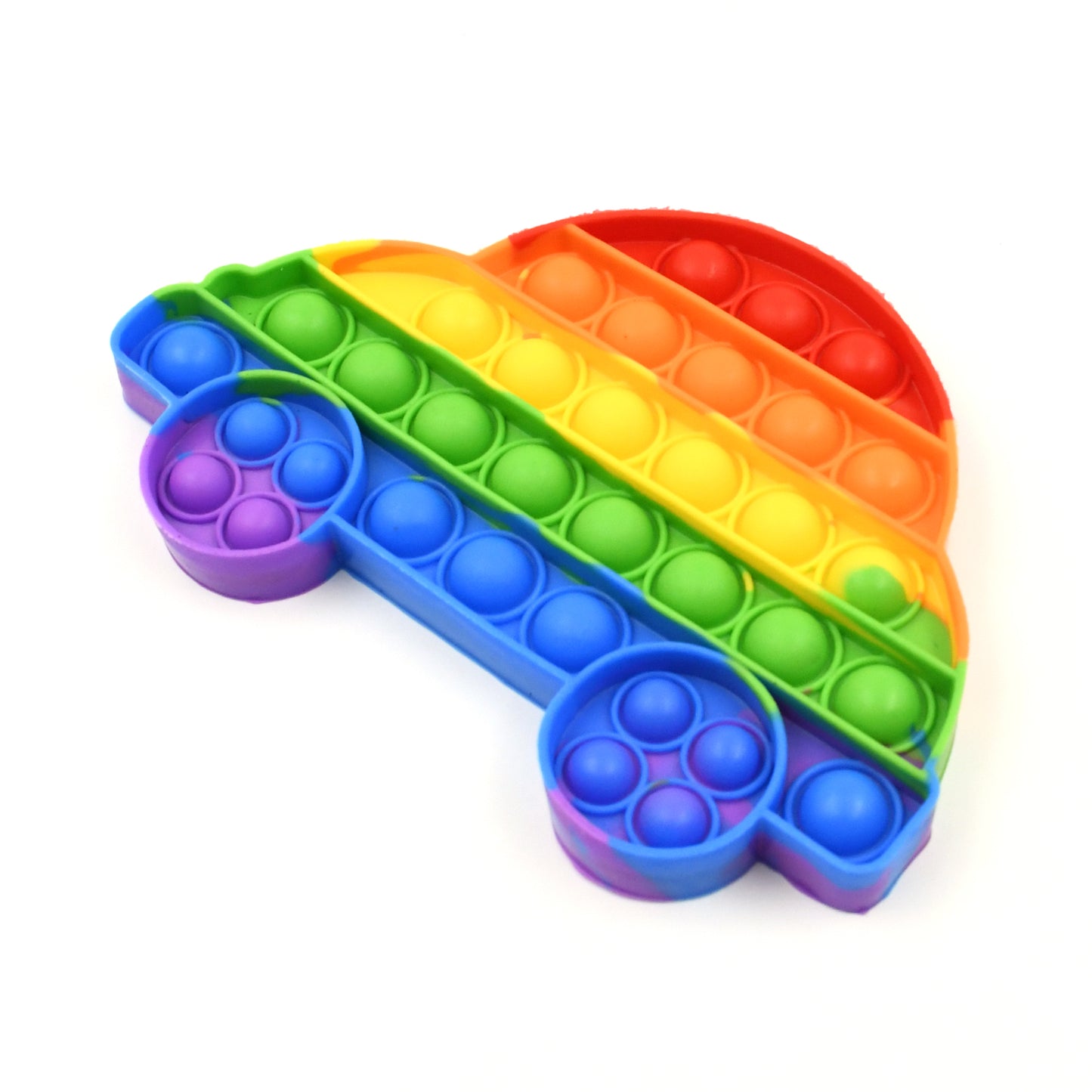 Wukusy butterfly and car-shaped pop fidget toy with bubble popper design for sensory relief and stress relief for kids and adults