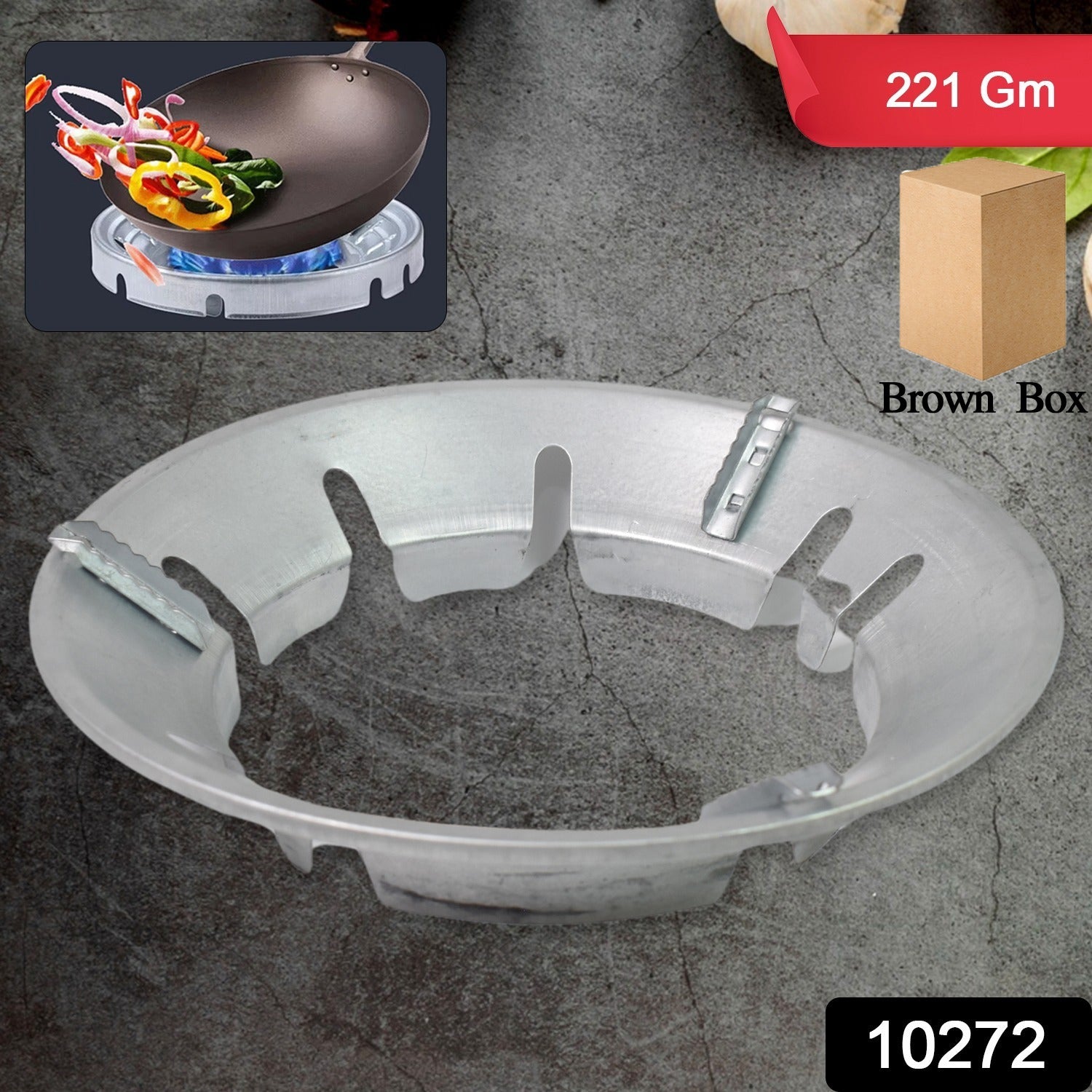 Wukusy gas stove burner cover stand with a compact design, made of durable material, suitable for protecting and organizing stove burners.