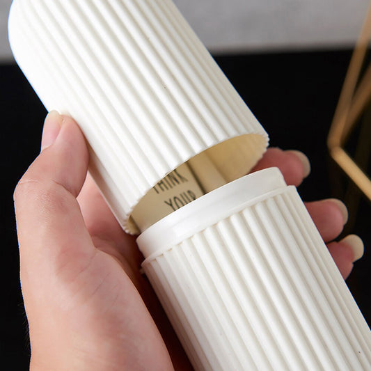 Wukusy 1361 multipurpose capsule-shaped portable travel storage bottle for home and kitchen use, displayed on a white background.