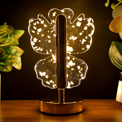 Luxury golden crystal LED table lamp by Wukusy, featuring a sleek design with shimmering crystal accents for elegant home decor.