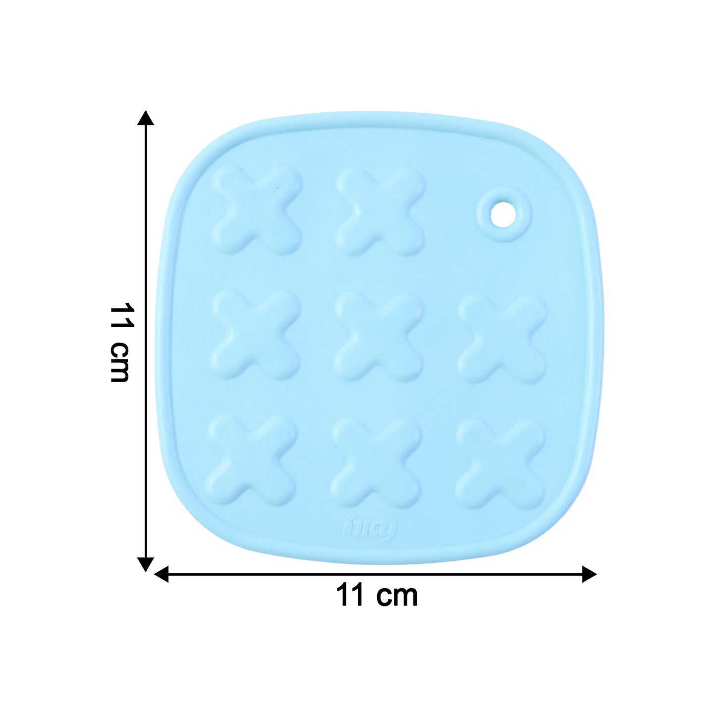 Wukusy heat-resistant multipurpose cup coaster and hot pot pad set with two black silicone pads for protecting surfaces
