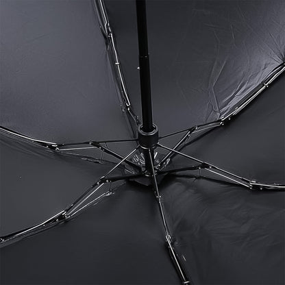 Wukusy 3-fold children's umbrella with UV protection, rain and sun shield, foldable design, in zip case, suitable for boys and girls.
