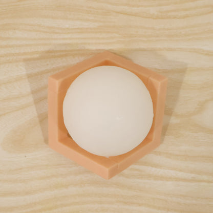 Wukusy LED ball night lamp with wooden stand, glowing softly, ideal for cozy bedroom or living room decor.