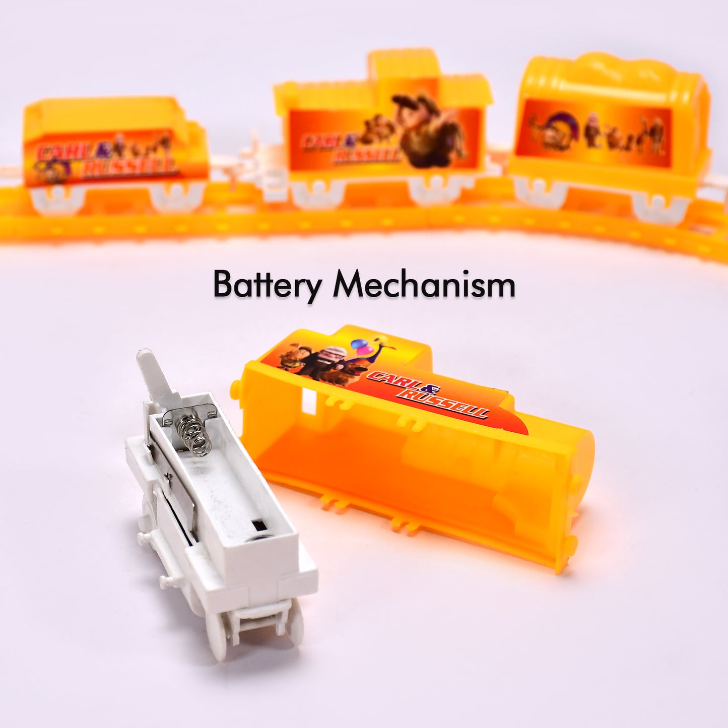 Wukusy kids toy train set with high speed, battery operation, lights, and sound for children’s play and entertainment