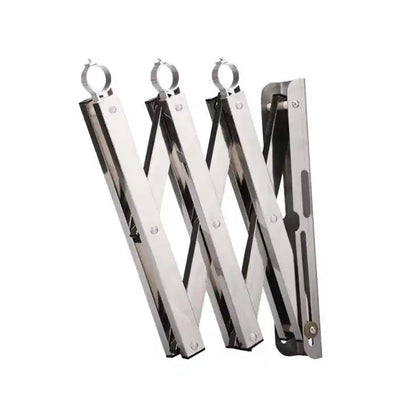 Wukusy wall-mounted clothes drying rack with extendable bars for indoor or outdoor use, ideal for towels and clothing.