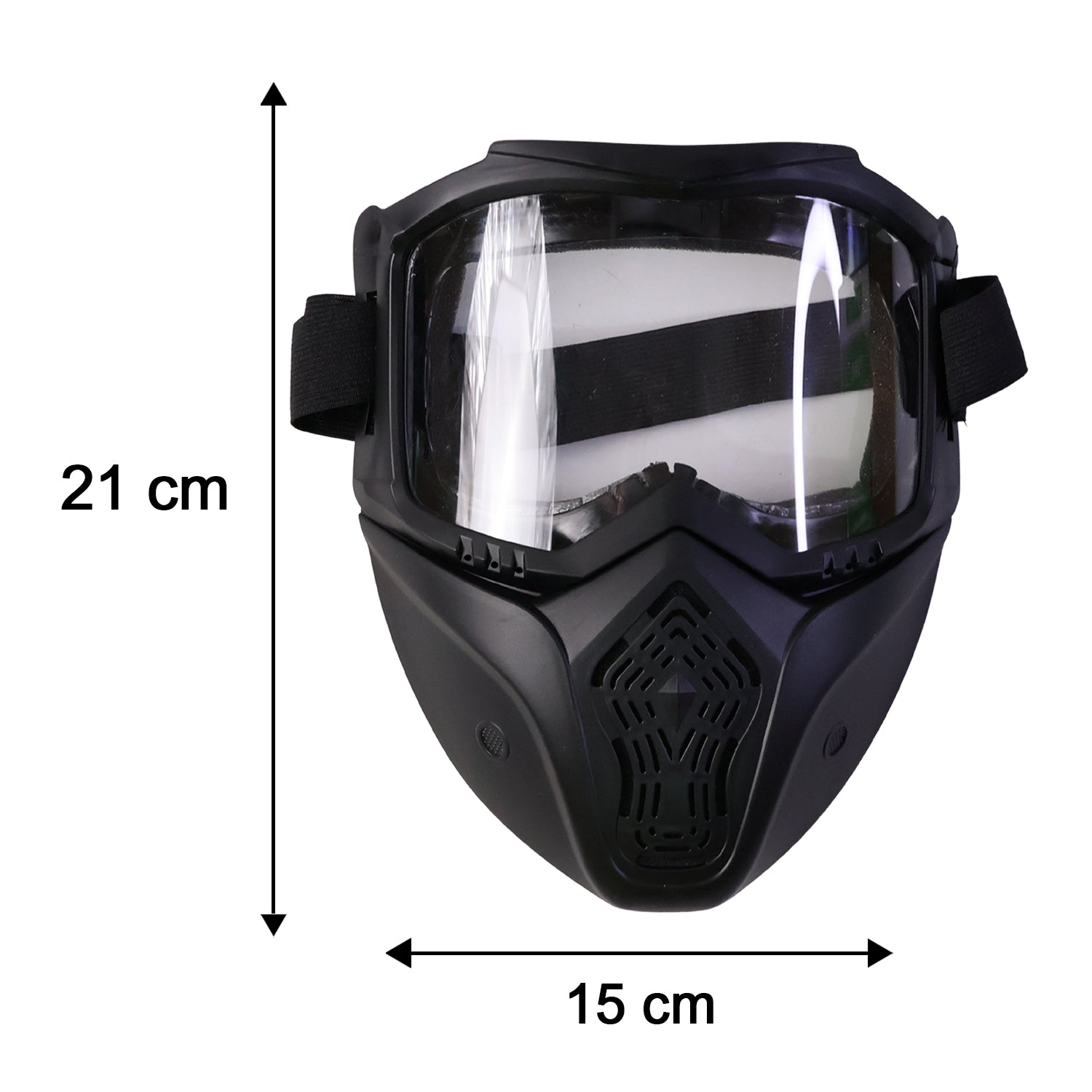 Wukusy protective bike goggle face mask with detachable riding glasses, dust-proof and comfortable for cycling and outdoor riding.