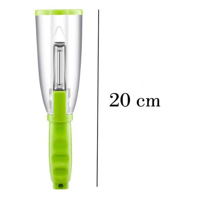 Wukusy 2404 smart multifunctional vegetable and fruit peeler, kitchen tool with ergonomic handle and stainless steel blade.
