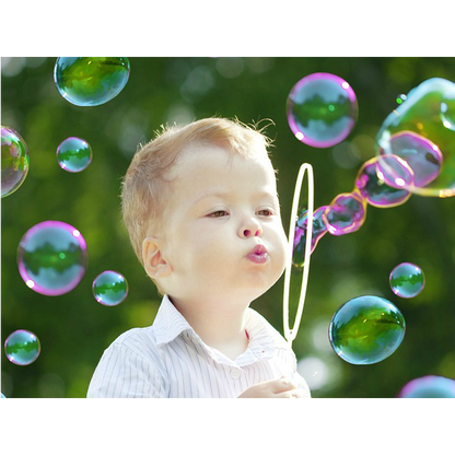 Wukusy 1904 Bubble Gun Liquid Refill for Kids, 750ml bottle of bubble solution, colorful toy liquid for bubble guns
