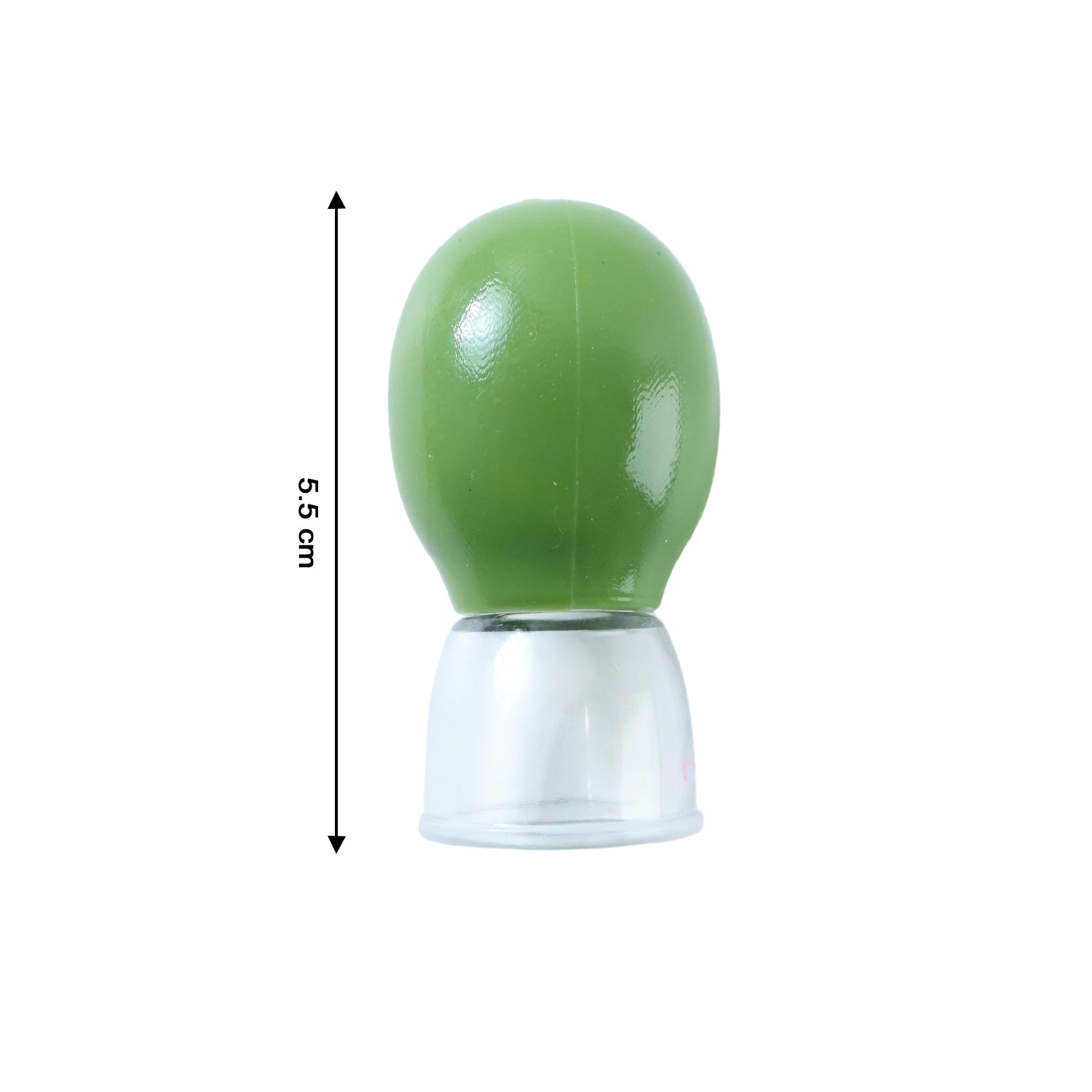 Manual silicone vacuum cupping therapy cup by Wukusy, shown in use on skin for muscle relief and skin therapy.