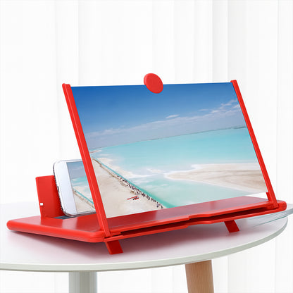 Wukusy 8.5-inch 5D HD mobile phone screen magnifier amplifier showing a clear, enlarged smartphone display for better viewing.