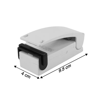Wukusy portable mini heat sealer machine for plastic bags, compact home and kitchen tool for sealing plastic bags.