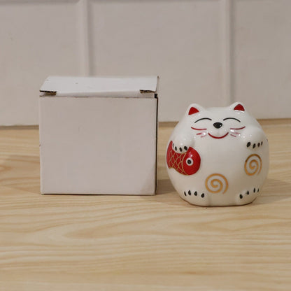Ceramic Cat Piggy Bank  Cute Coin Saving Box For Kids And Adults
