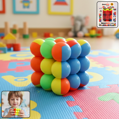 Colorful Speed Ball Cube toy by Wukusy, a vibrant puzzle cube with multiple sides and quick spin features for fun and challenge.