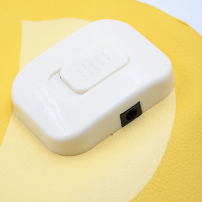 Wukusy electric heated mouse pad with warming hand support on a computer desk, ideal for office use and winter warmth.