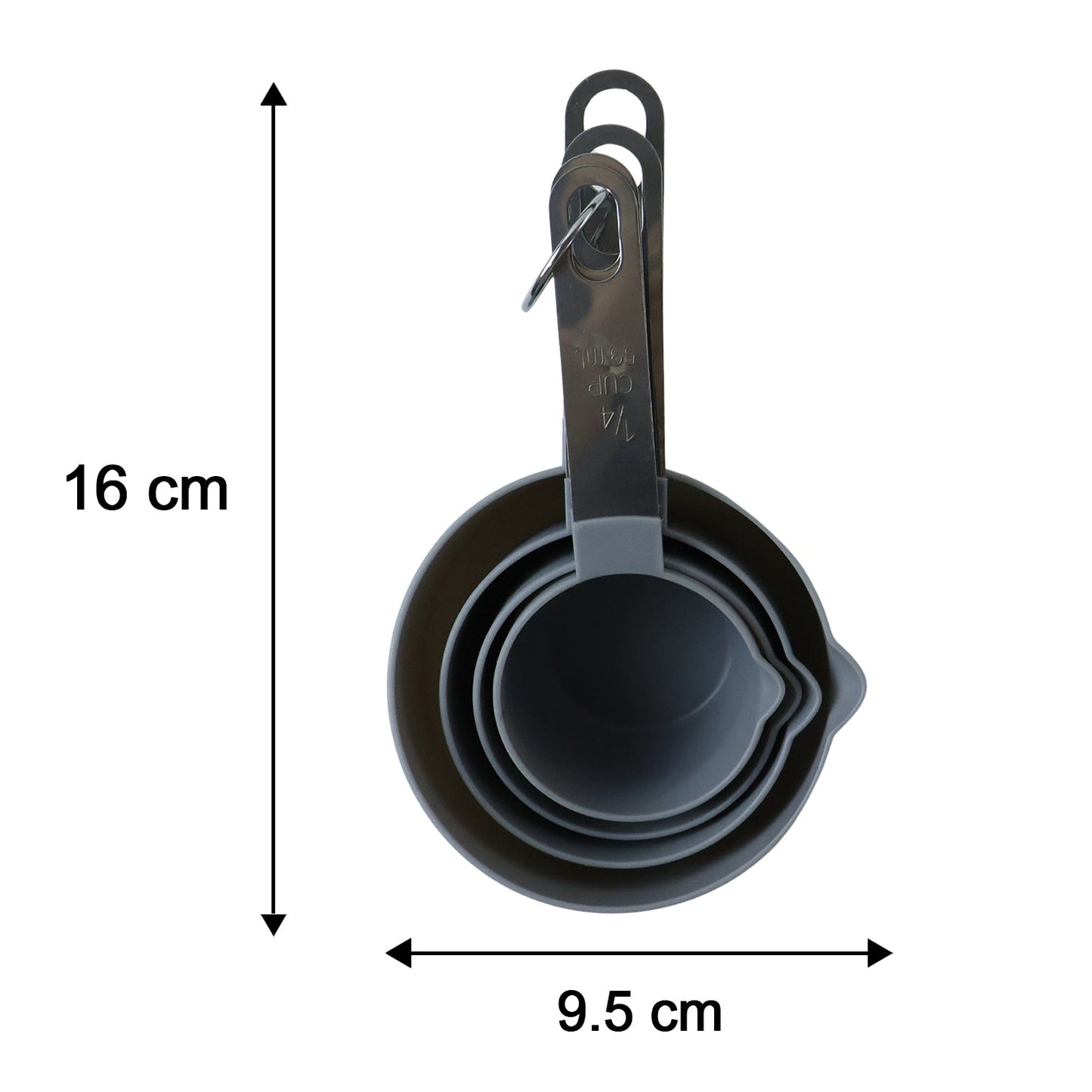 Plastic Measuring Cups And Spoons Set For Kitchen Baking Cooking (1 Set)