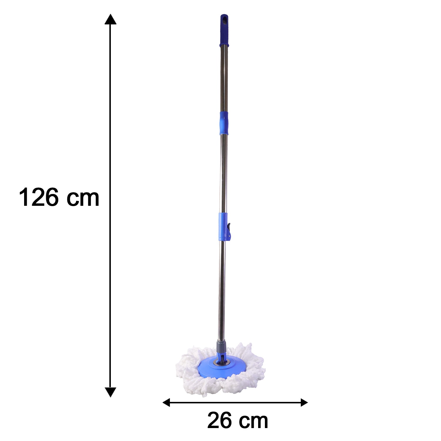Wukusy 360 degree rotating spin mop set with adjustable handle and microfiber cleaning pad for easy floor cleaning.