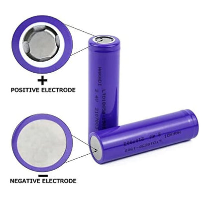 Wukusy 6207 high-capacity 3.7V 1200mAh flat top lithium rechargeable battery, single portable power source on white background